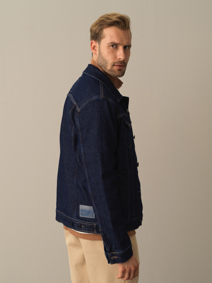 Lacivert Regular Fit Pamuklu Ceket - 3