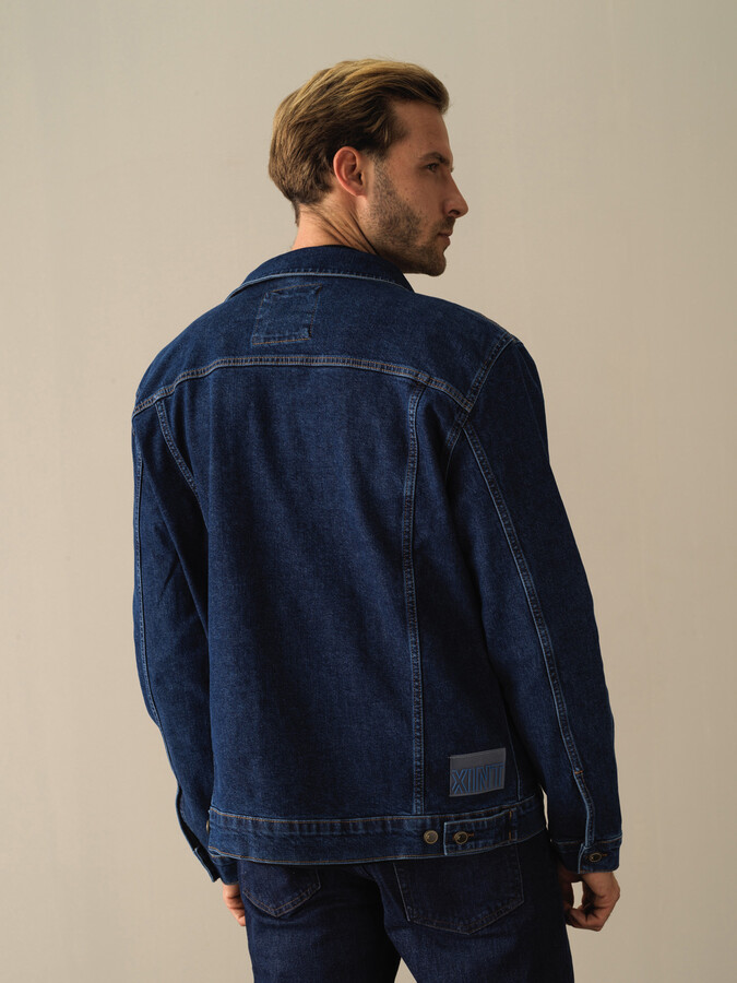 Mavi Pamuk Dokulu Regular Fit Denim Ceket - Xint