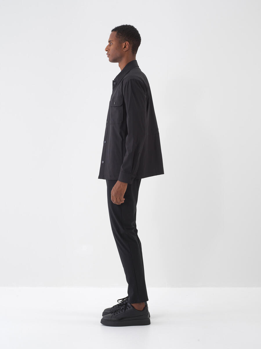 Siyah Formunu Koruyan Regular Fit Ceket (4)