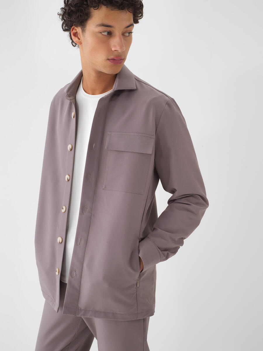 Taş Rengi Doğal Dökümlü Slim Fit Ceket (1)