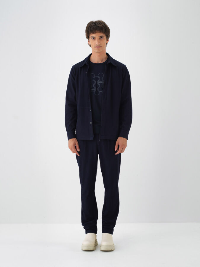 Çizgili Gömlek Ceket - Xint