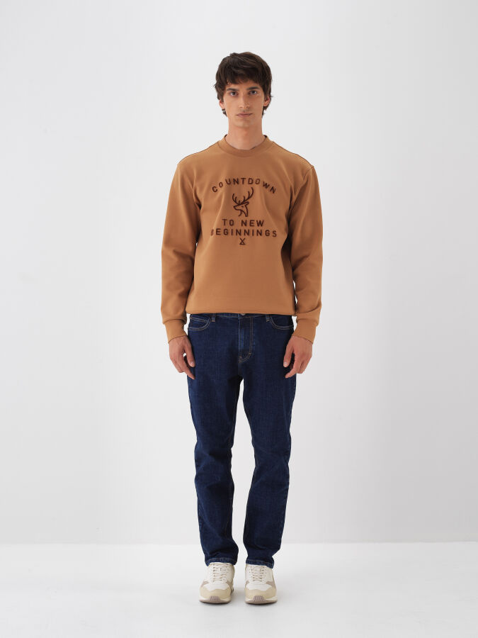 İndigo Slim Fit Pamuklu Denim Pantolon (1)