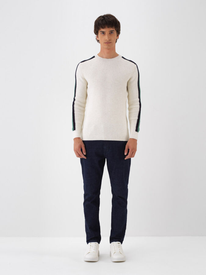 Lacivert Slim Fit Pamuklu Denim Pantolon (1)