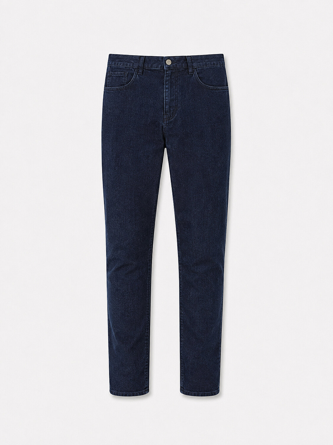 Lacivert Pamuk Dokulu Slim Fit Denim Pantolon - 1