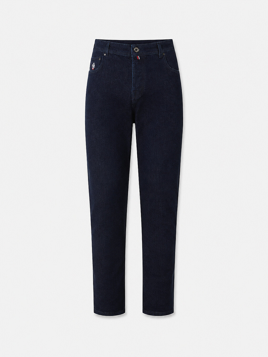 Lacivert Pamuk Dokulu Slim Fit Denim Pantolon - 1