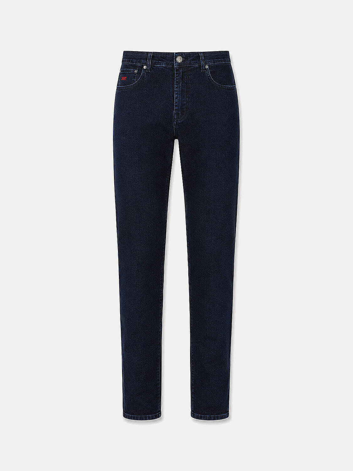 Lacivert Pamuk Dokulu Slim Fit Denim Pantolon