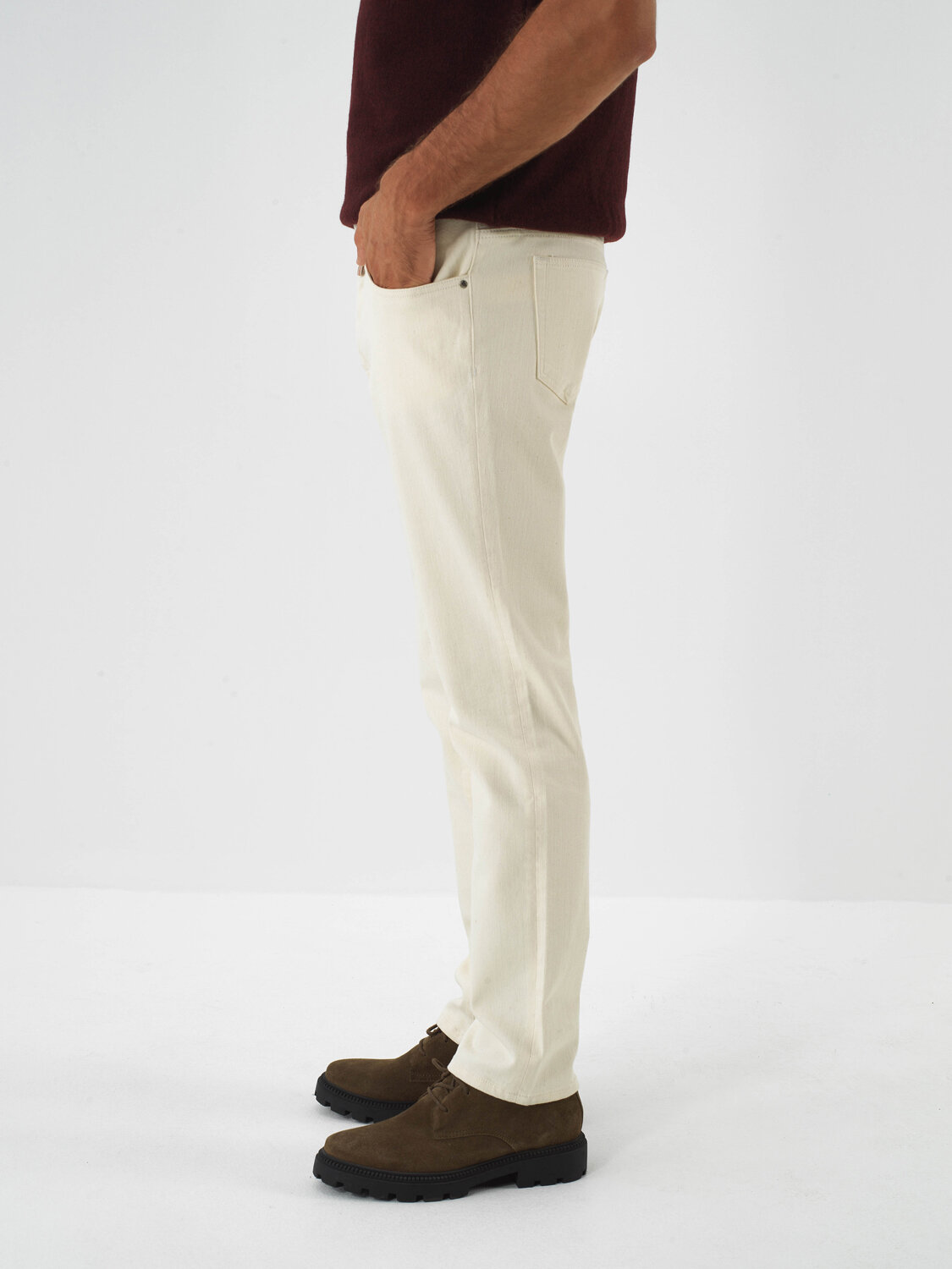 Naturel Slim Fit Pamuklu Denim Pantolon - 4