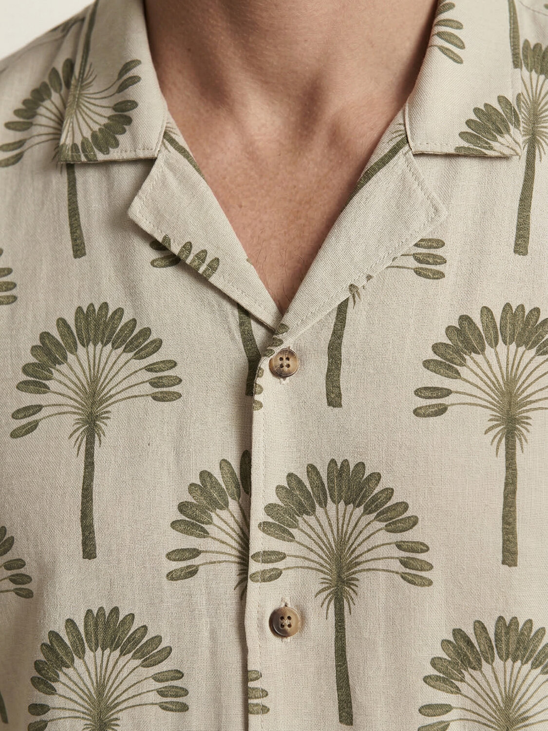 Bej Modal Karışımlı Regular Fit Gömlek - 3