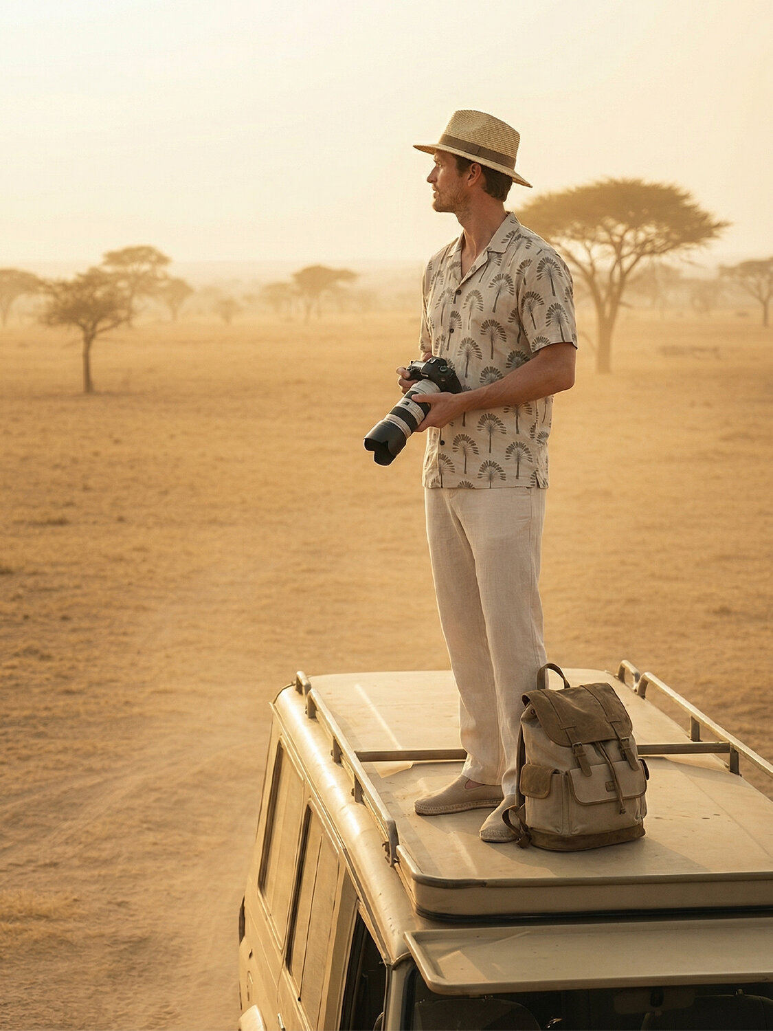 Bej Modal Karışımlı Regular Fit Gömlek