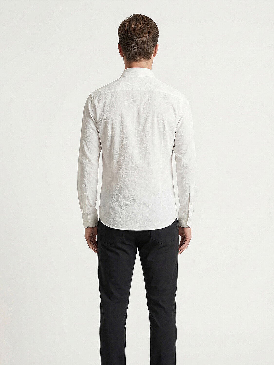 Beyaz Modal Karışımlı Regular Fit Gömlek (3)