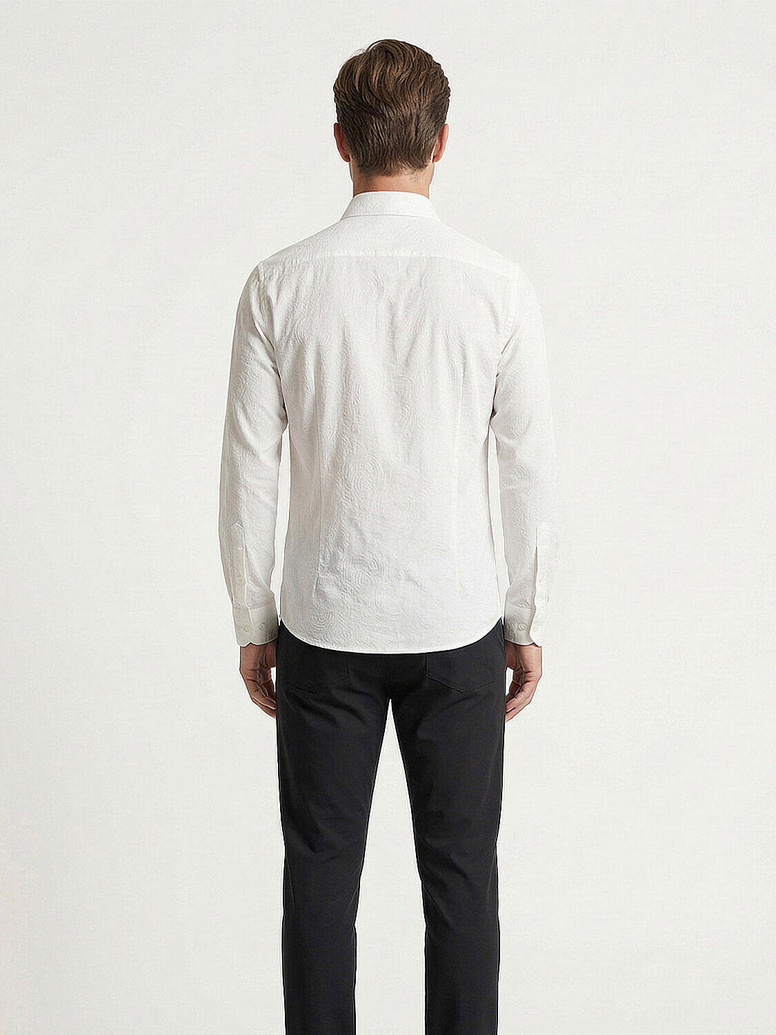 Beyaz Modal Karışımlı Regular Fit Gömlek (3)