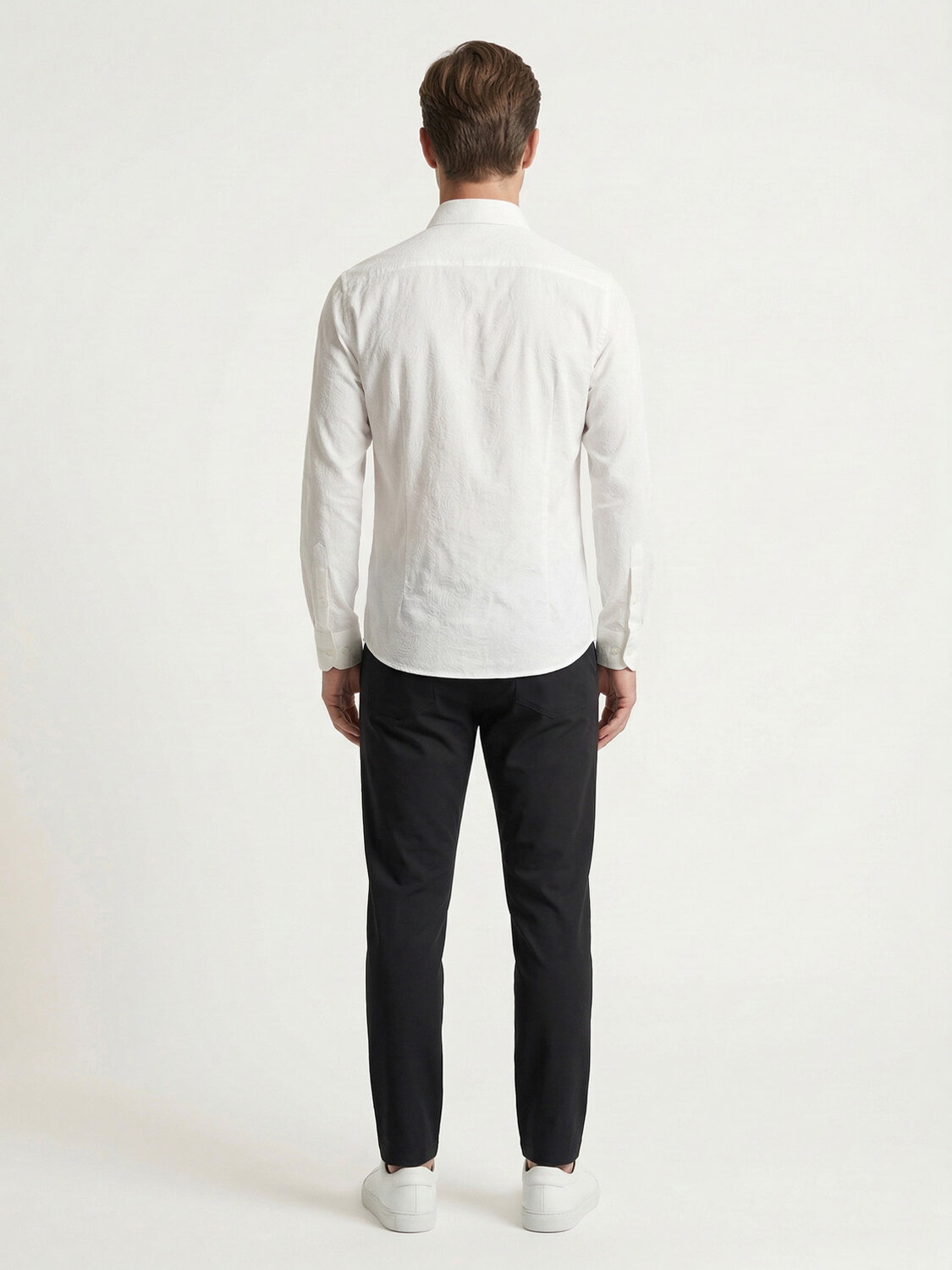 Beyaz Modal Karışımlı Regular Fit Gömlek (3)