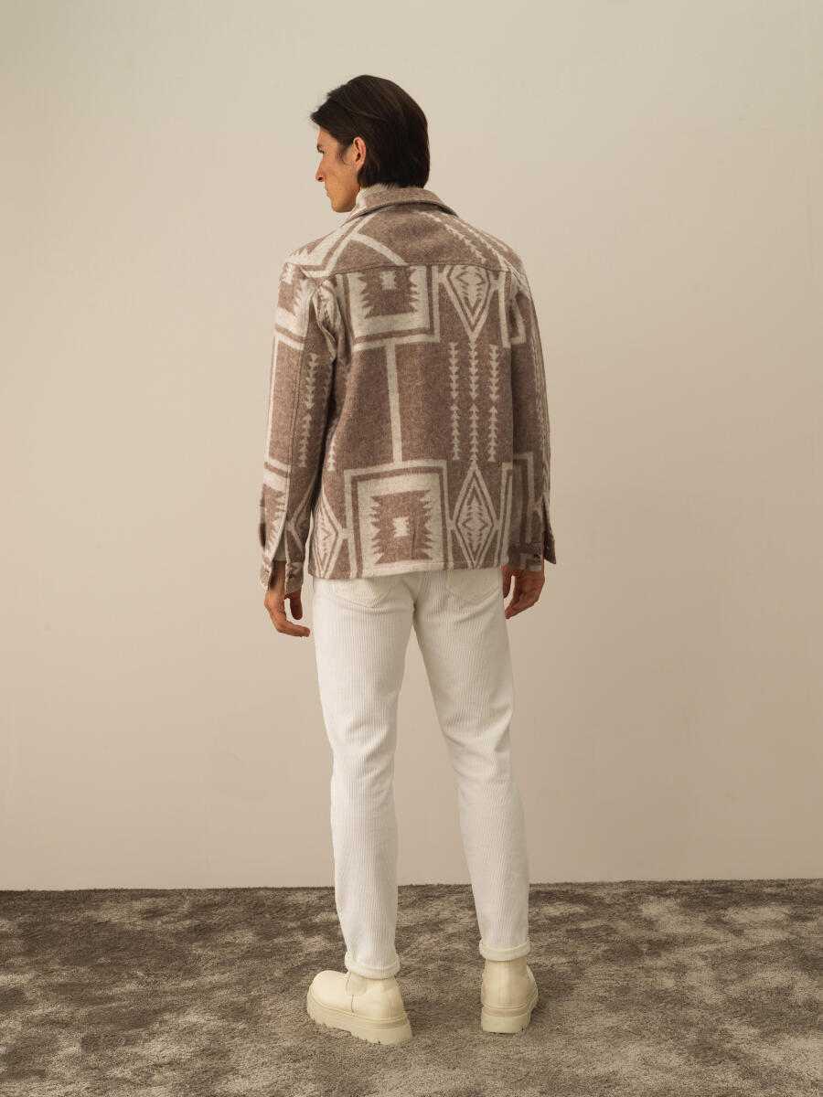 Camel Pamuk Dokulu Regular Fit Gömlek - 5