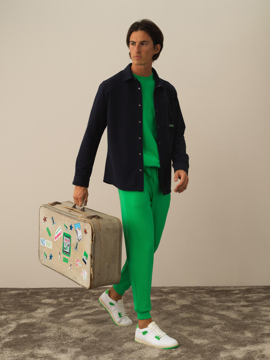 Lacivert Pamuk Dokulu Regular Fit Gömlek - 2