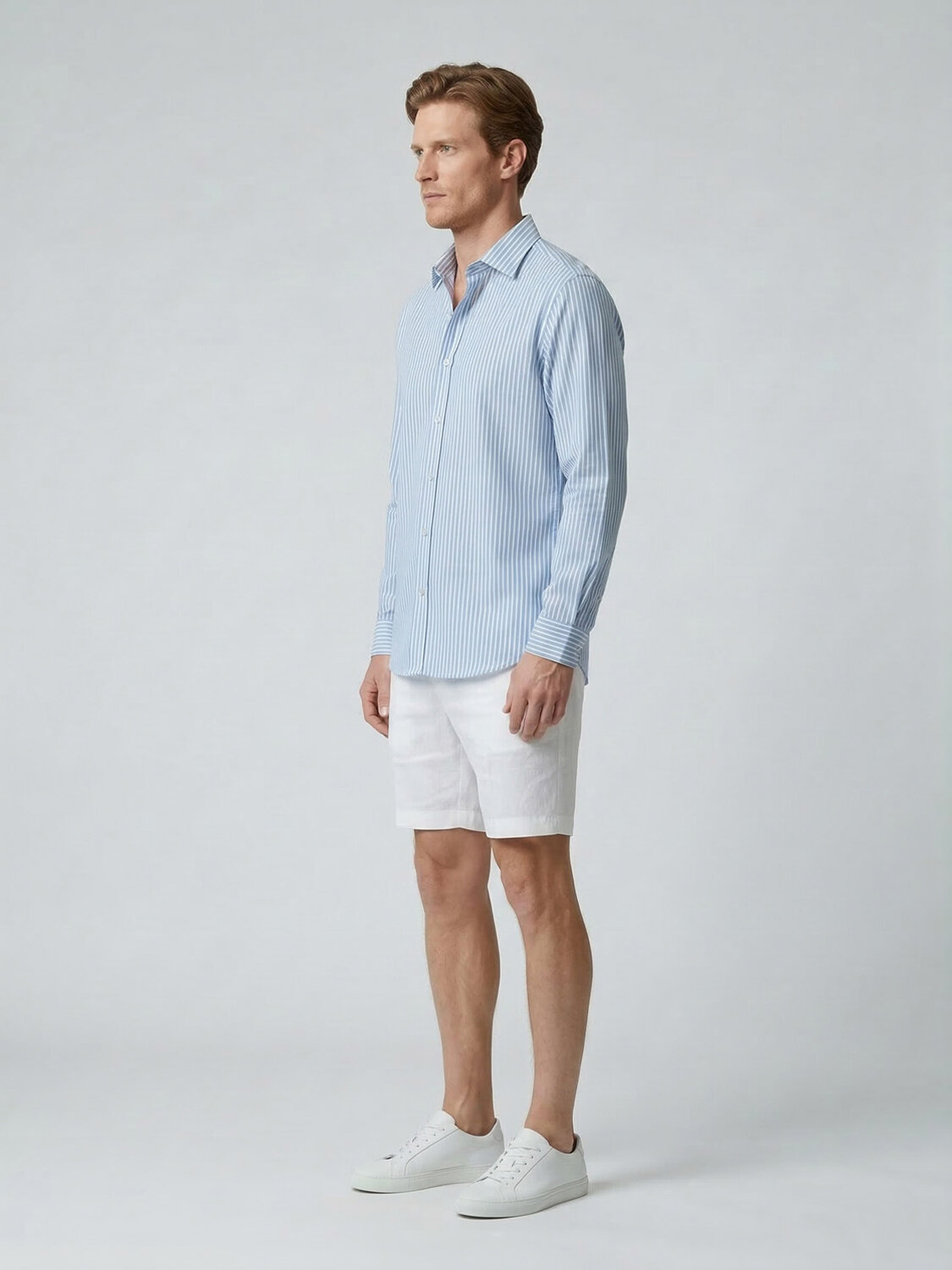 Mavi Doğal Dökümlü Regular Fit Gömlek - 3