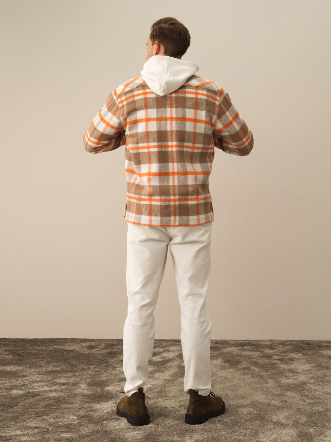 Oranj Pamuk Dokulu Regular Fit Gömlek - Xint