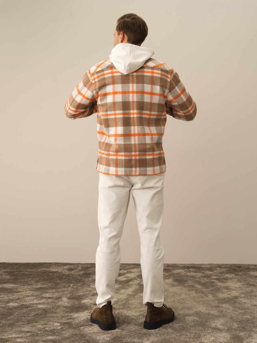 Oranj Pamuk Dokulu Regular Fit Gömlek - 4