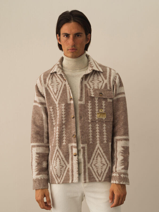 Xint Toptan Camel Pamuk Dokulu Regular Fit Gömlek