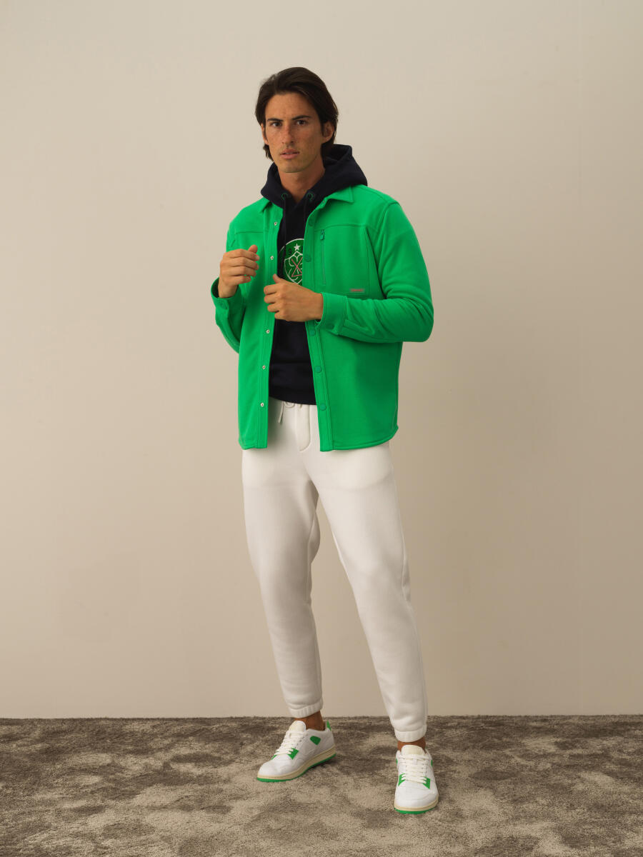 Yeşil Pamuk Dokulu Regular Fit Gömlek - 2