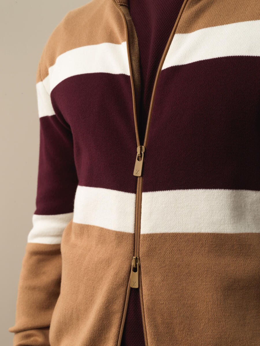 Camel Pamuk Dokulu Regular Fit Hırka - 3