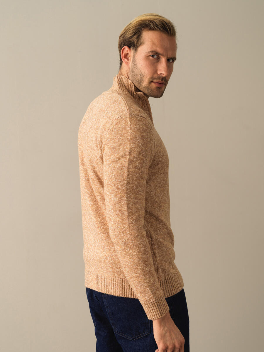 Camel Yumuşak Dokulu Regular Fit Triko Hırka - 3