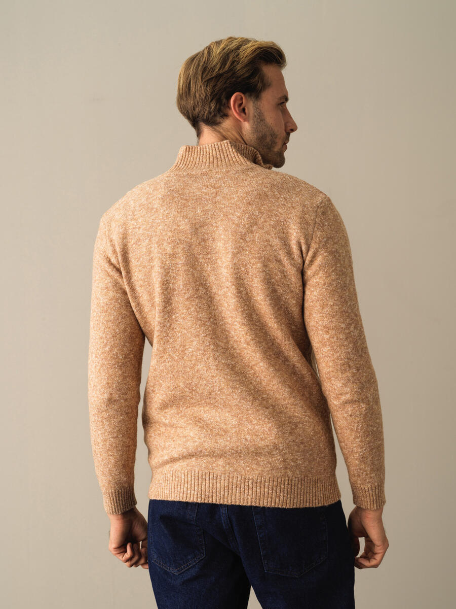 Camel Yumuşak Dokulu Regular Fit Triko Hırka - 4