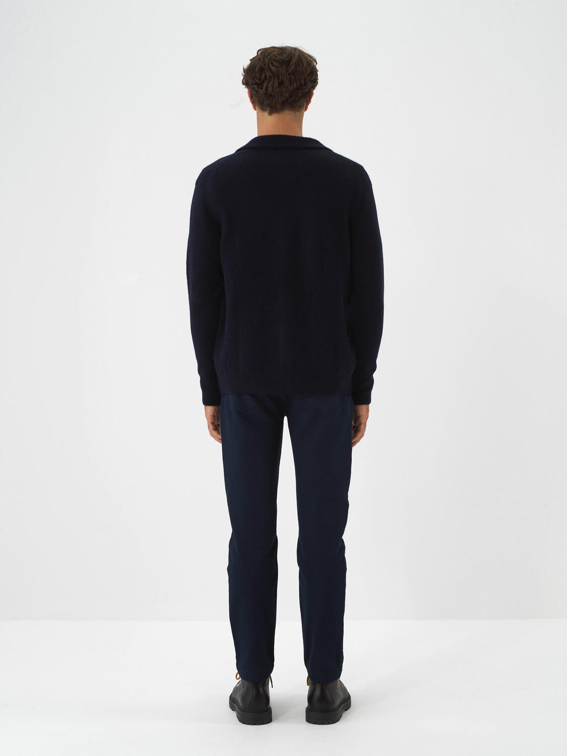 Lacivert Yumuşak Dokulu Regular Fit Hırka - 5