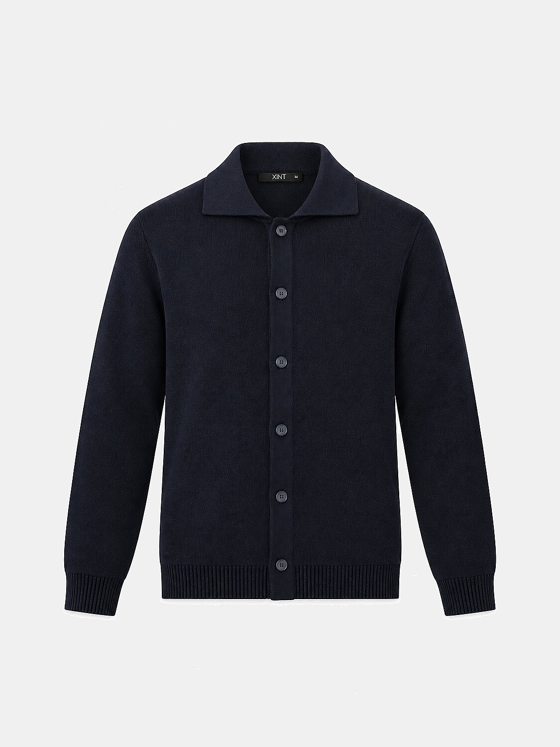 Lacivert Yumuşak Dokulu Regular Fit Hırka (1)