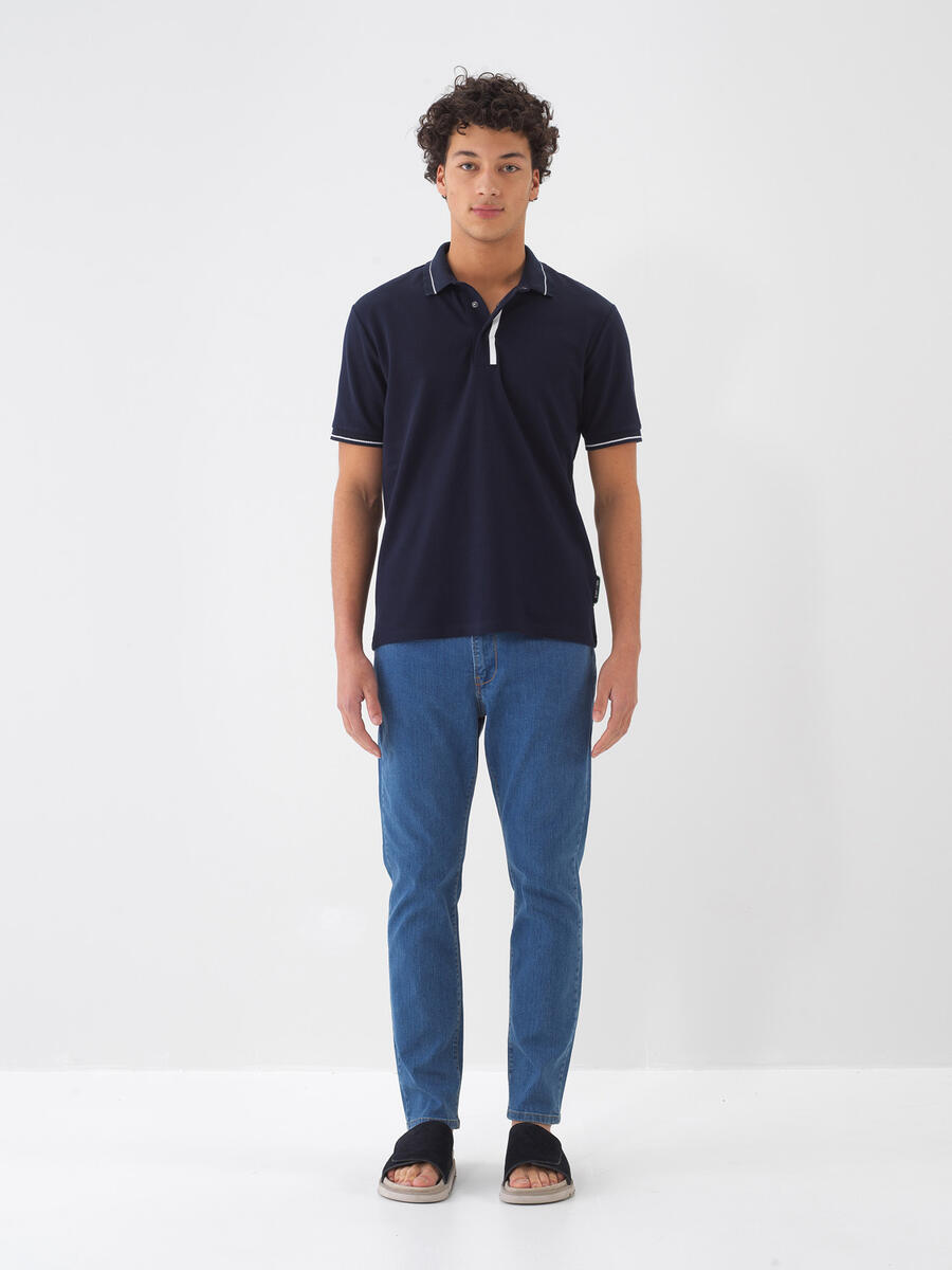 Mavi Pamuk Dokulu Slim Fit Jean - 2