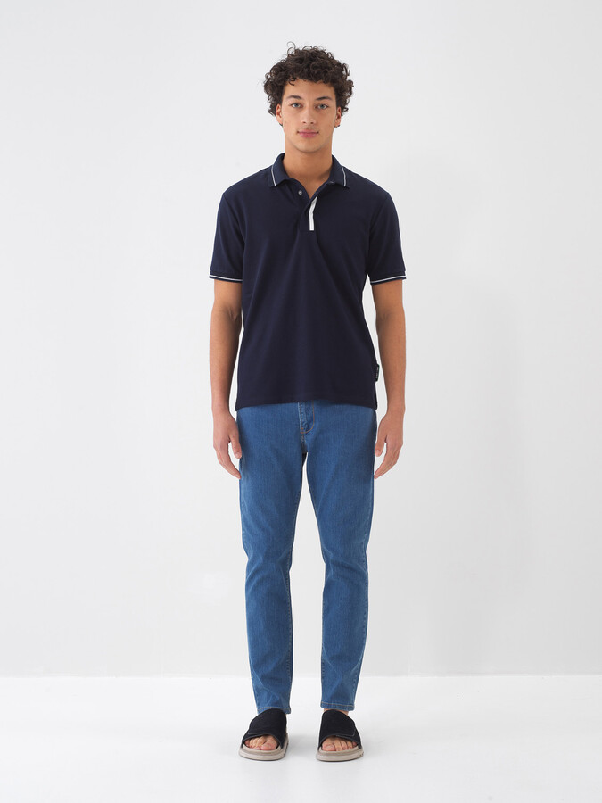 Mavi Pamuk Dokulu Slim Fit Jean (1)