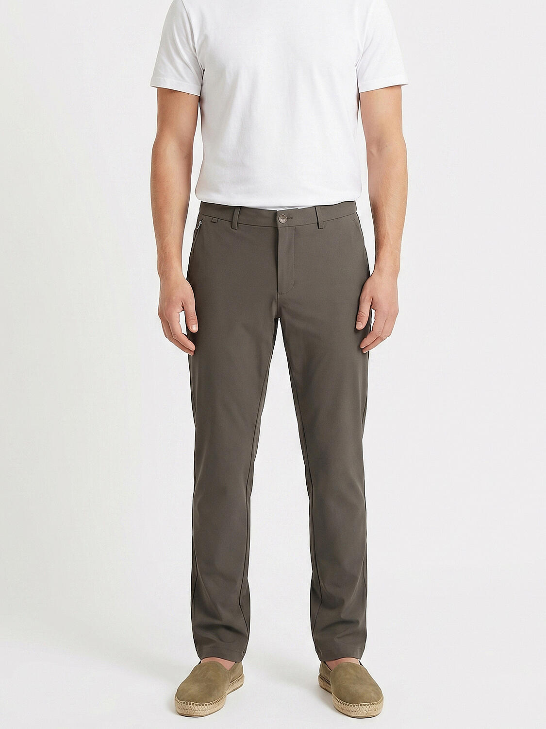 Haki Pamuk Dokulu Slim Fit Jogger - 1
