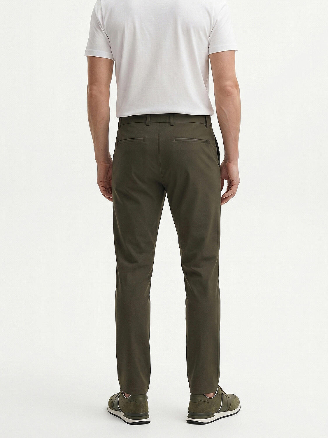 Haki Pamuk Dokulu Slim Fit Jogger - 3