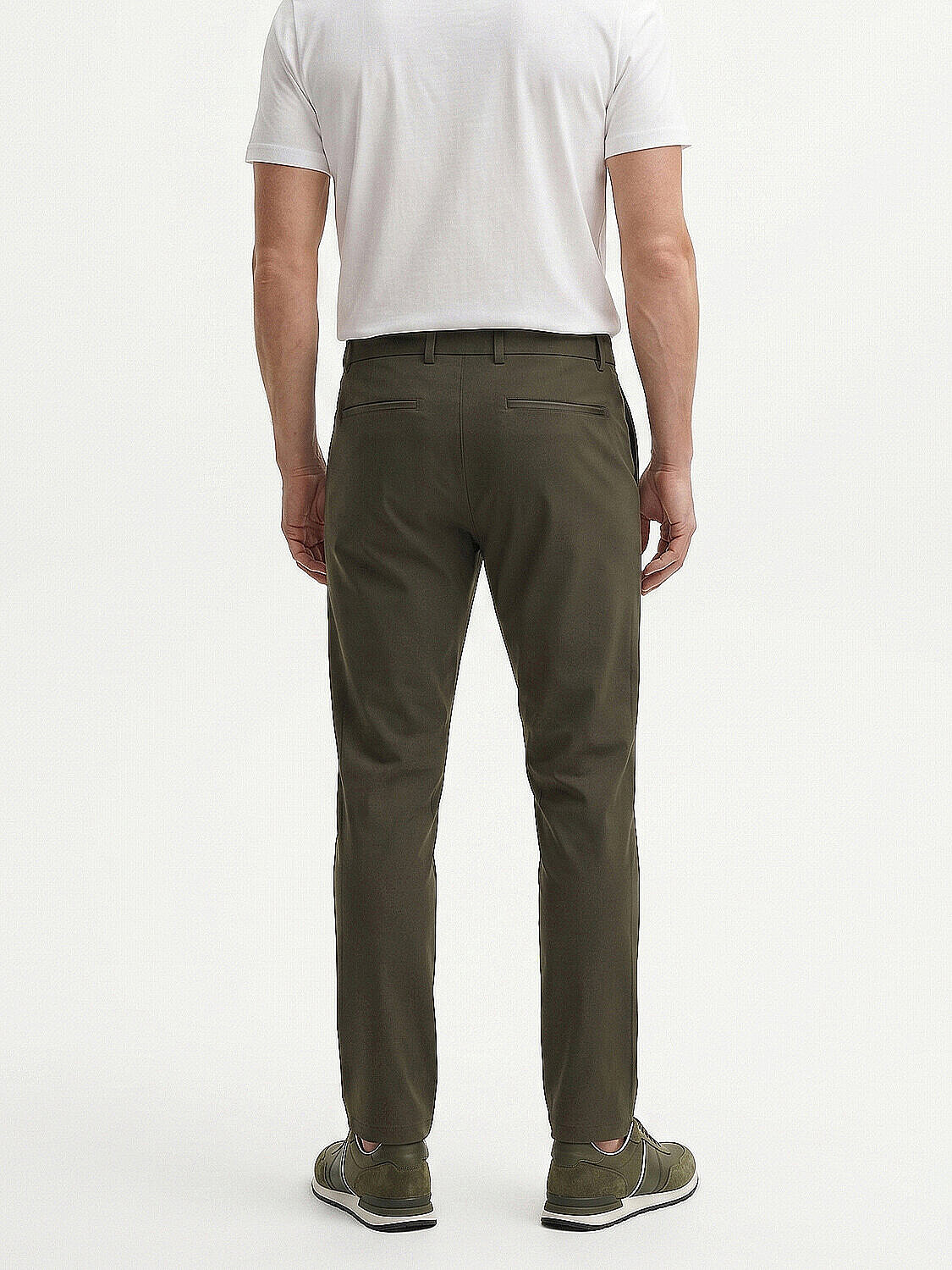 Haki Pamuk Dokulu Slim Fit Jogger (3)