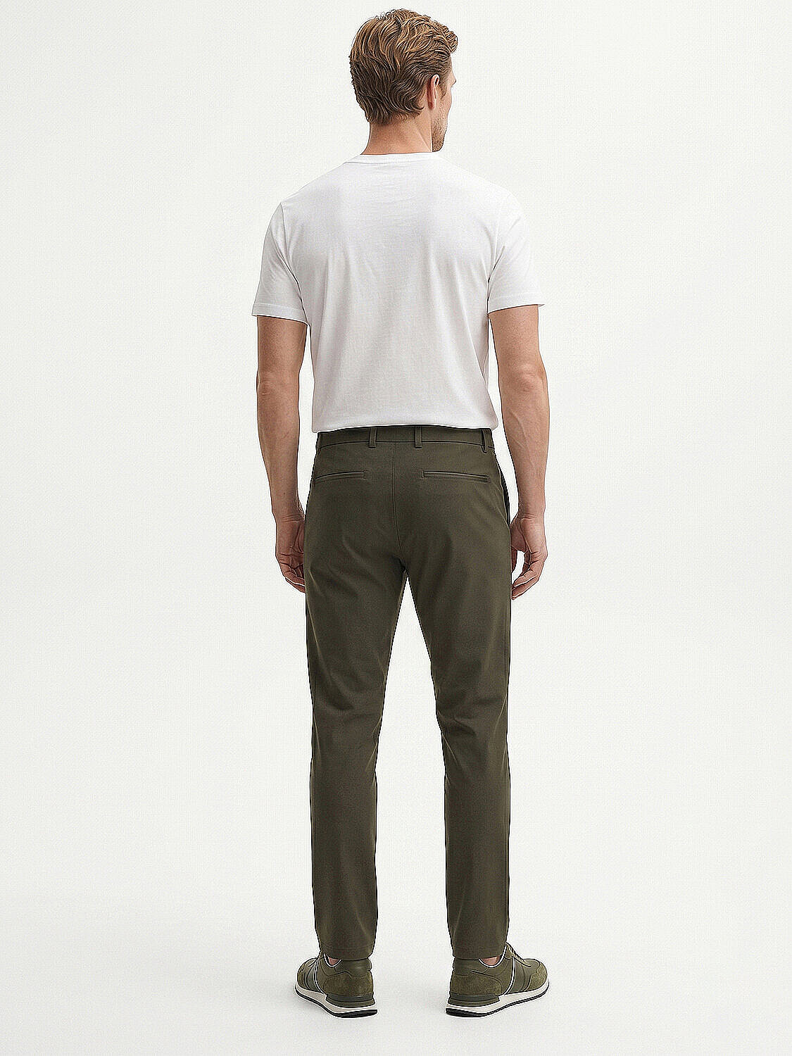 Haki Pamuk Dokulu Slim Fit Jogger (4)