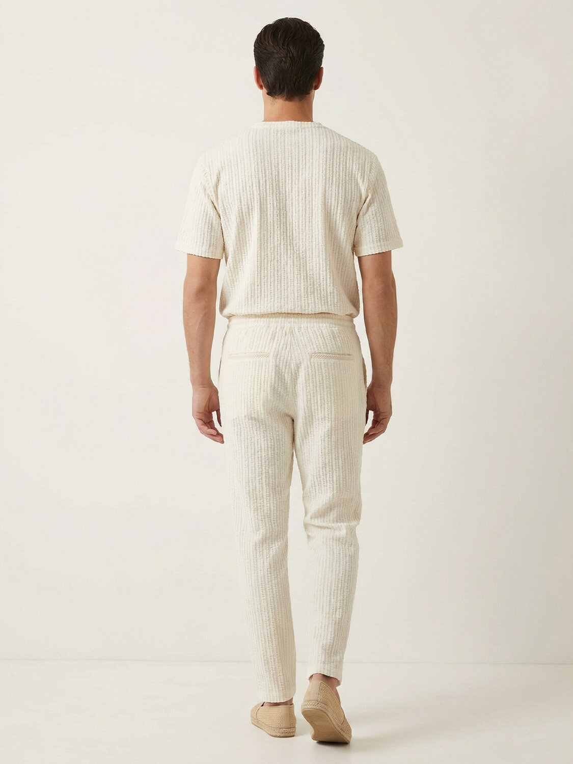 Naturel Keten Karışımlı Regular Fit Jogger - 4