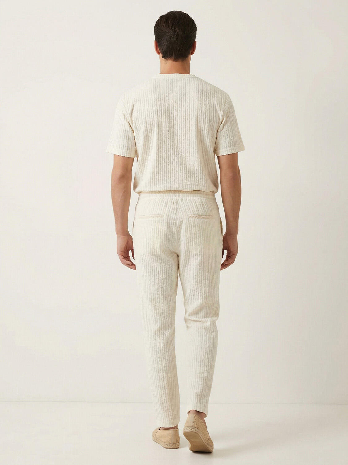 Naturel Keten Karışımlı Regular Fit Jogger - 4