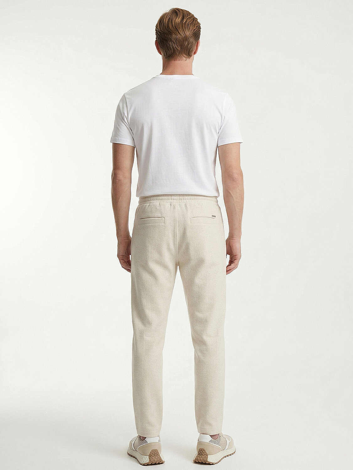 Naturel Keten Karışımlı Regular Fit Jogger - 4