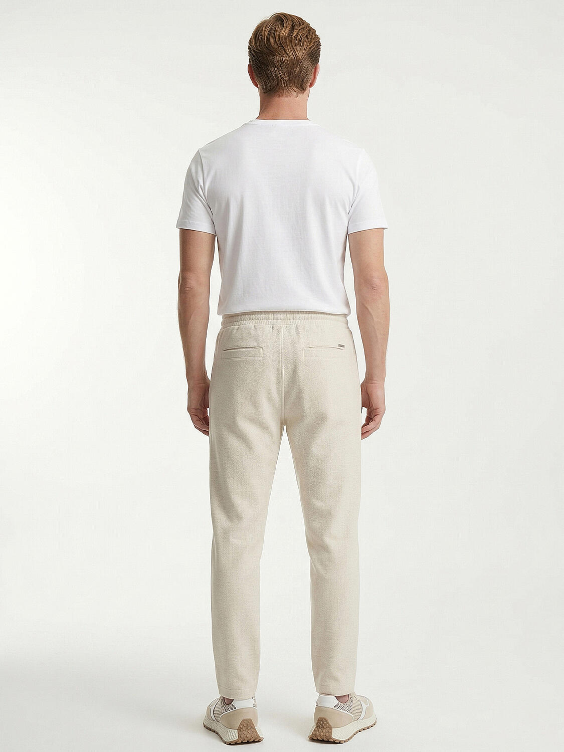 Naturel Keten Karışımlı Regular Fit Jogger - 4