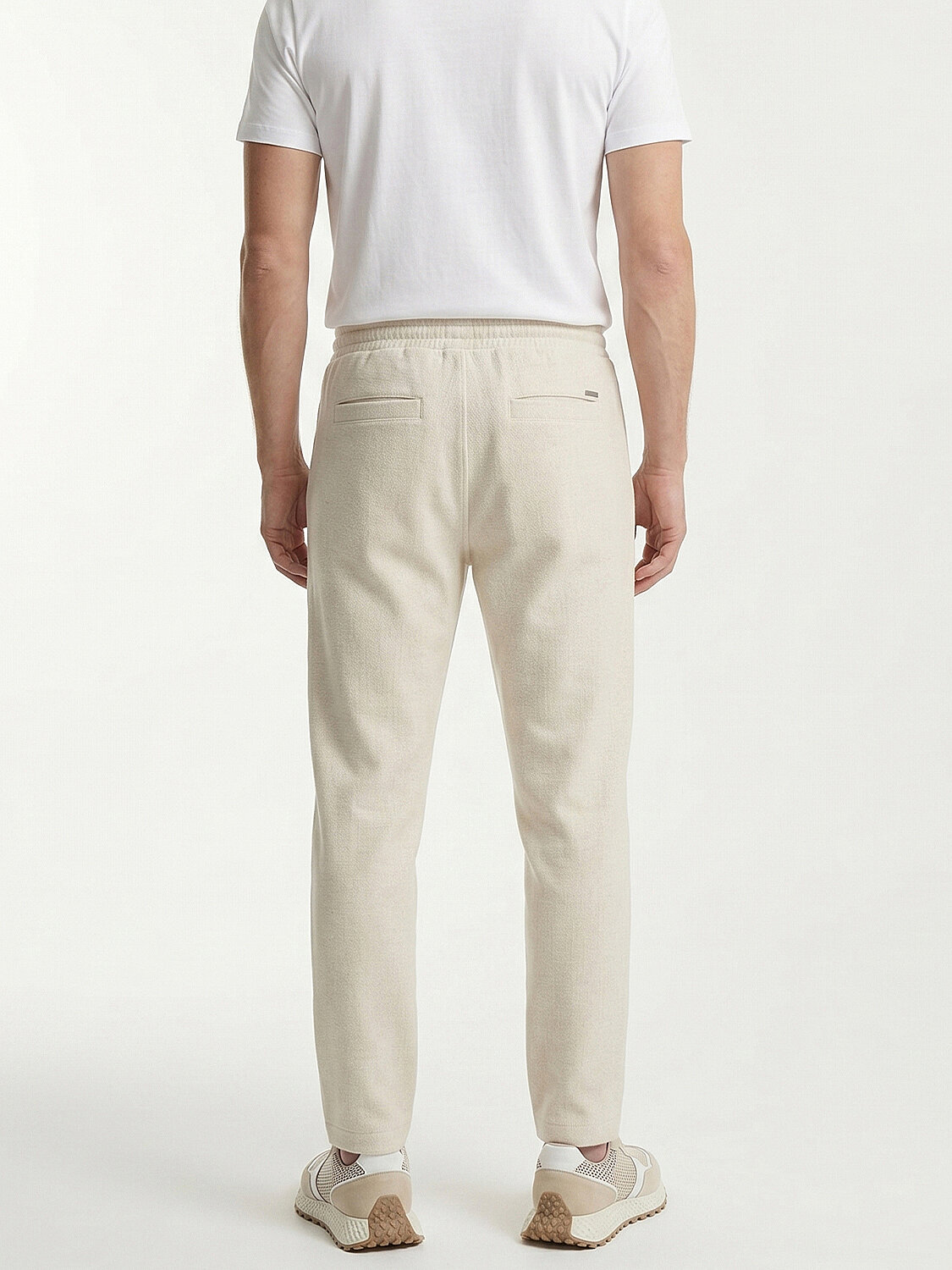 Naturel Keten Karışımlı Regular Fit Jogger - 3