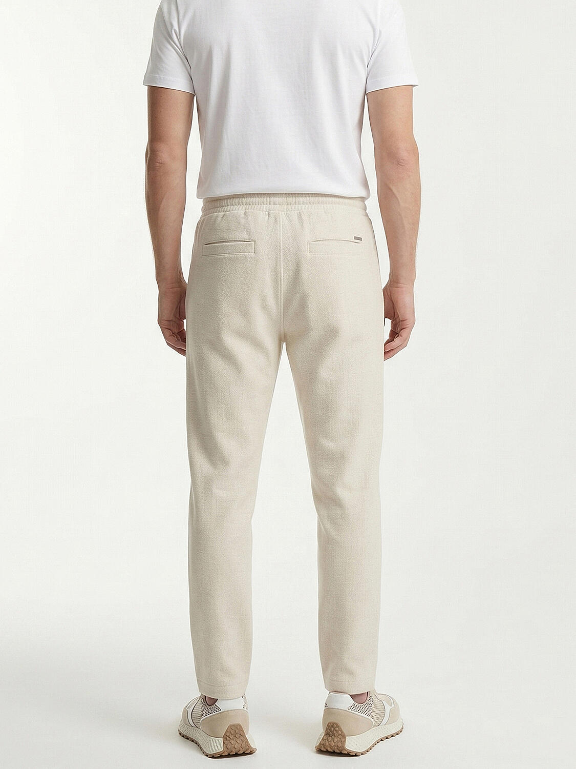 Naturel Keten Karışımlı Regular Fit Jogger - 3