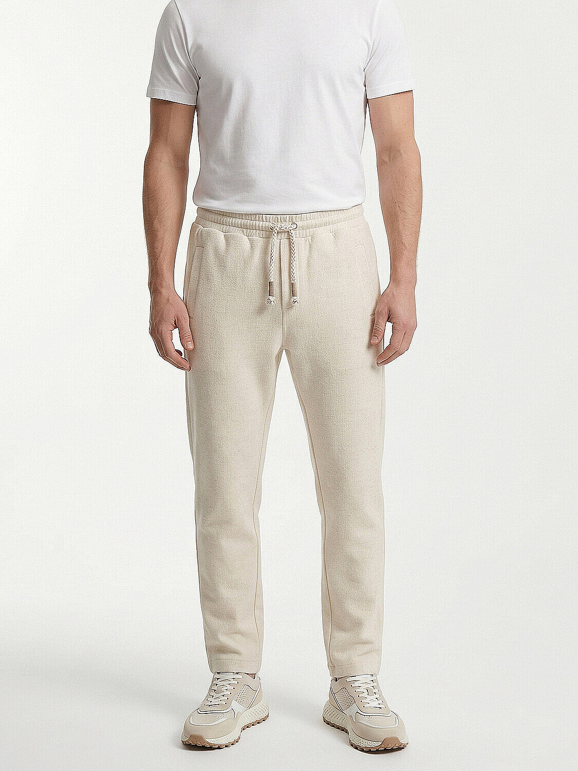 Naturel Keten Karışımlı Regular Fit Jogger (1)