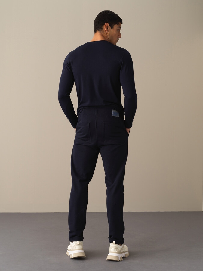 Lacivert Regular Fit Jogger Pantolon - Xint