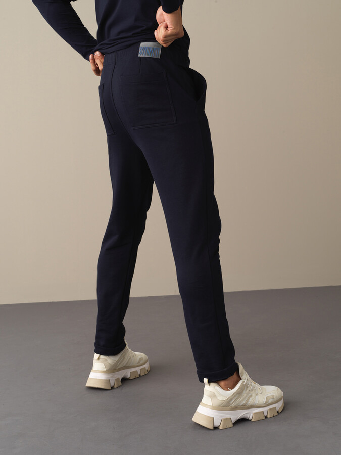 Lacivert Regular Fit Jogger Pantolon - Xint