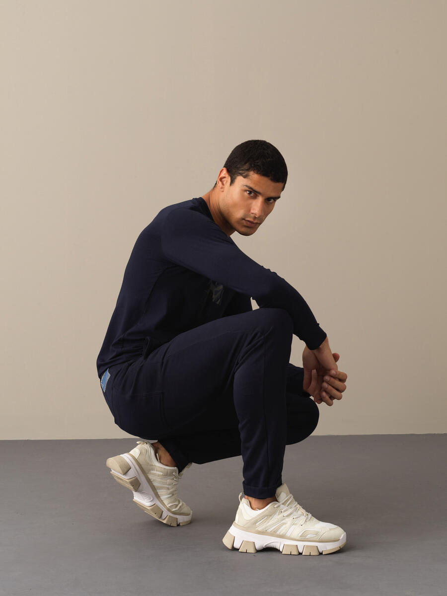 Lacivert Regular Fit Jogger Pantolon - 3