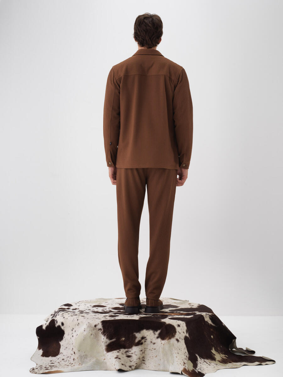 Camel Esnek Dokulu Regular Fit Jogger Pantolon - 4