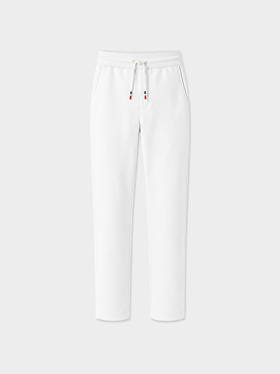 Ekru Esnek Dokulu Regular Fit Jogger Pantolon