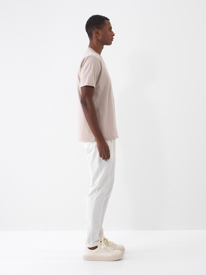 Ekru Formunu Koruyan Regular Fit Jogger - 3
