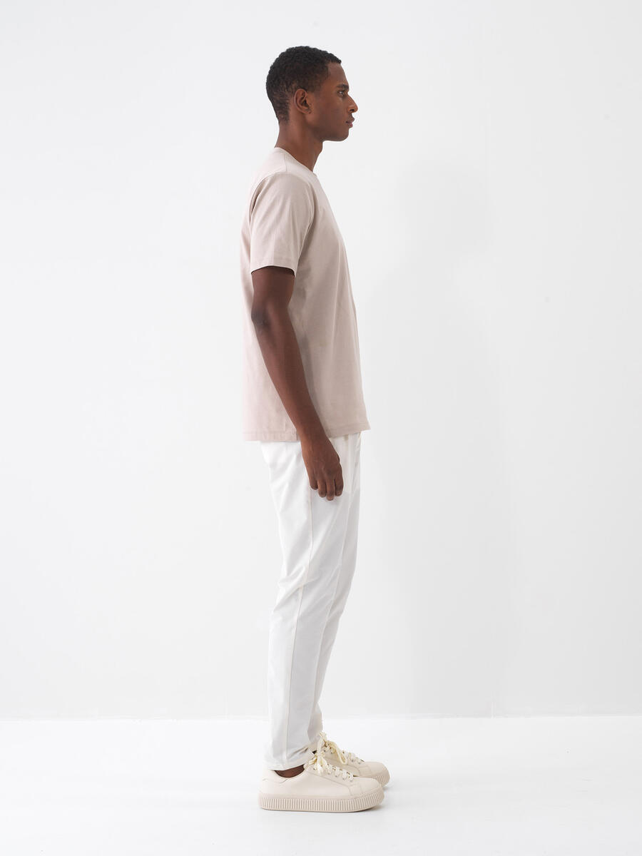 Ekru Formunu Koruyan Regular Fit Jogger - 3