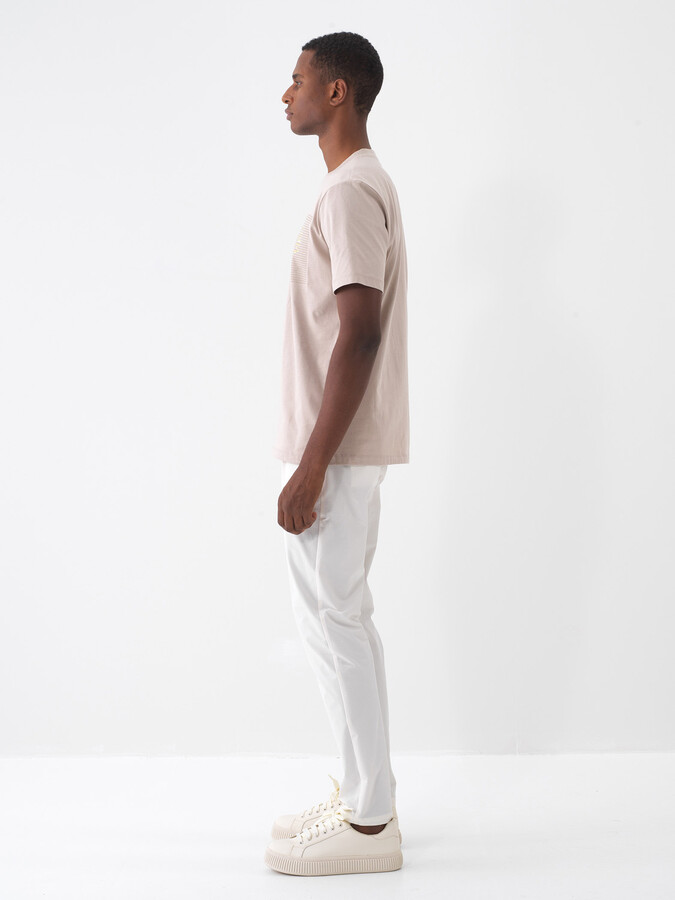 Ekru Formunu Koruyan Regular Fit Jogger - 4