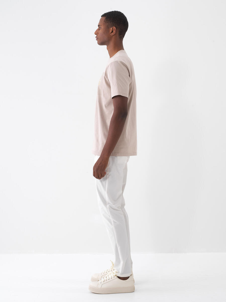 Ekru Formunu Koruyan Regular Fit Jogger - 4